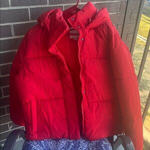 A New Day Red Quilted Jacket, EUC
